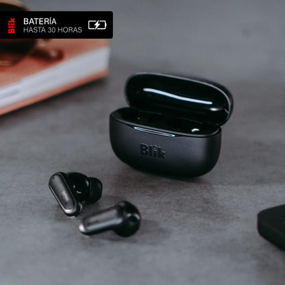 Audifonos Bluetooth Inalámbricos Blik Air500 Negro 30 hrs