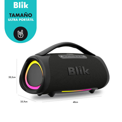 Parlante Bluetooth Portátil Blik Bass400 160W IPX7 12 Hrs