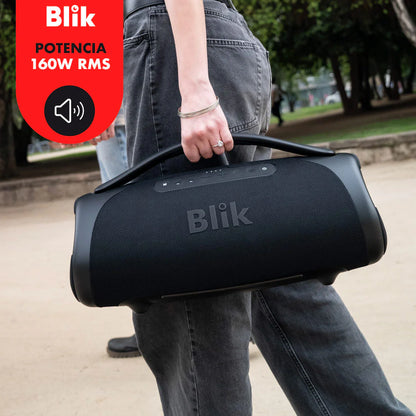 Parlante Bluetooth Portátil Blik Bass400 160W IPX7 12 Hrs