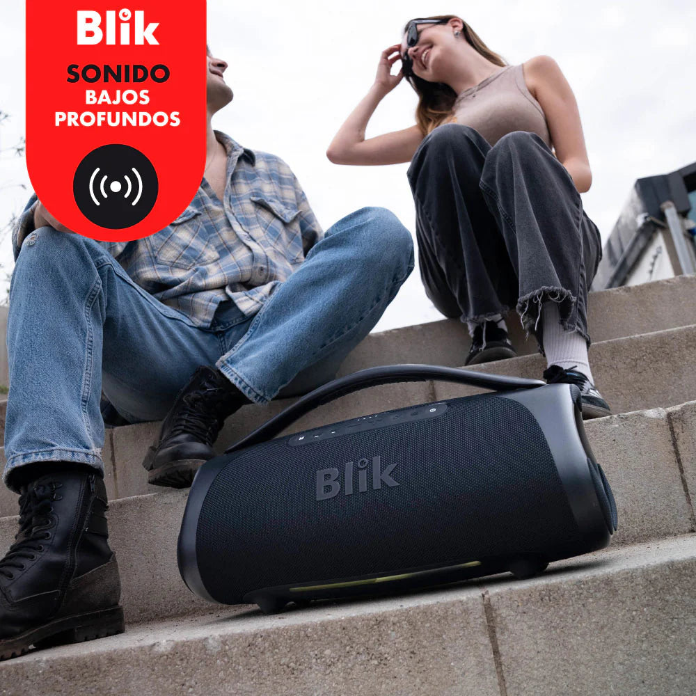 Parlante Bluetooth Portátil Blik Bass400 160W IPX7 12 Hrs