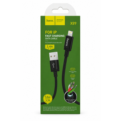 Cable reforzado USB Lightning Hoco X89 1 metro