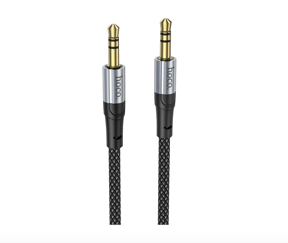 Cable auxiliar trenzado HOCO UPA26 1 metro negro
