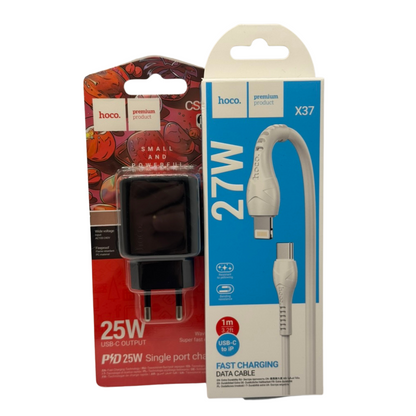 Cargador para iPhone hoco CS24A con cable hoco x37