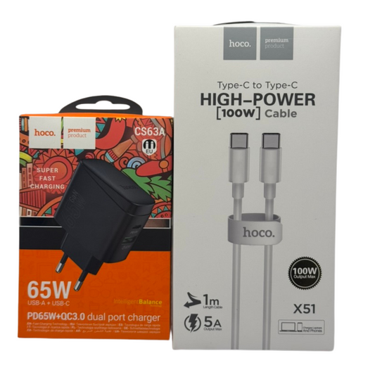 Cargador de 65w Hoco