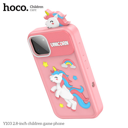 Telefono Celular Gamer Para Niños Hoco Y103 Rosado