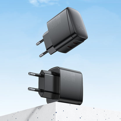 Cargador Rápido Dual USB-C HOCO CS62A | 45W Total