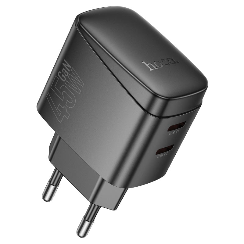 Cargador Rápido Dual USB-C HOCO CS62A | 45W Total