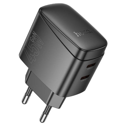 Cargador Rápido Dual USB-C HOCO CS62A | 45W Total