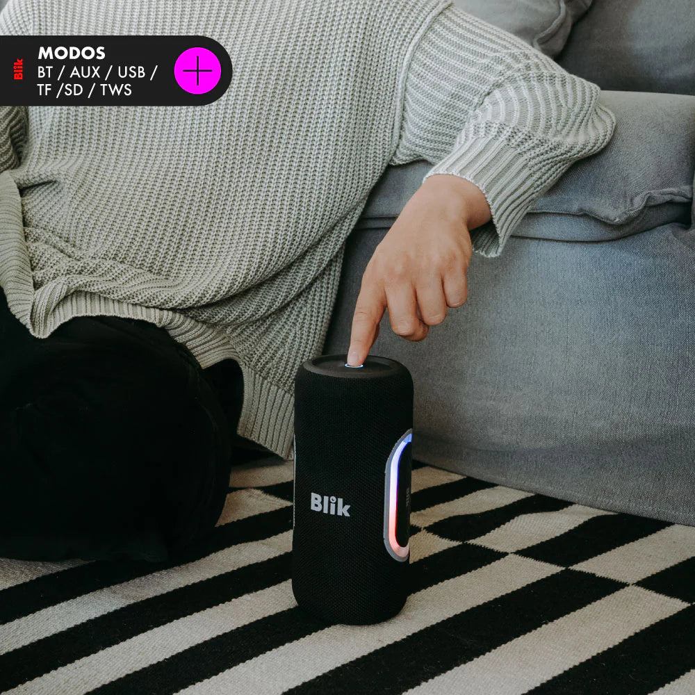 Parlante Bluetooth Portátil Blik Hypebass40 40W IPX5 8 Hrs