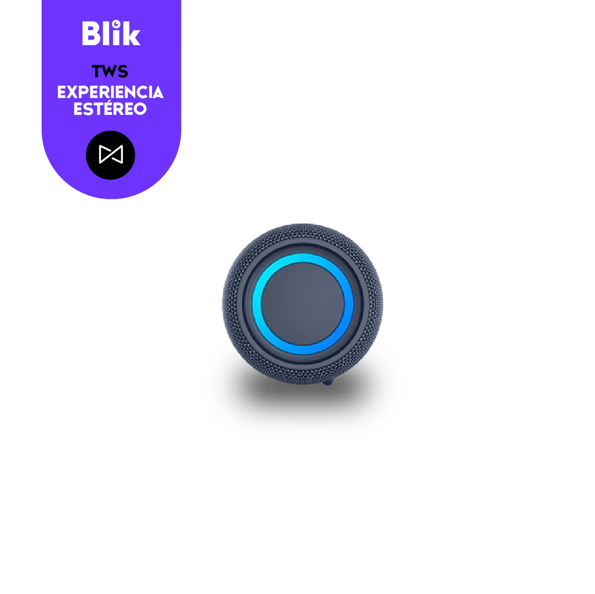 Parlante Bluetooth Portátil Blik Live Azul 10W IPX5 8 Hrs