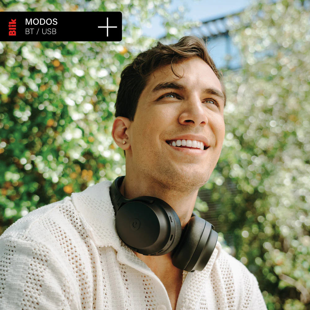Audífonos Bluetooth Blik Neo Cancelación De Ruido 60H Negro