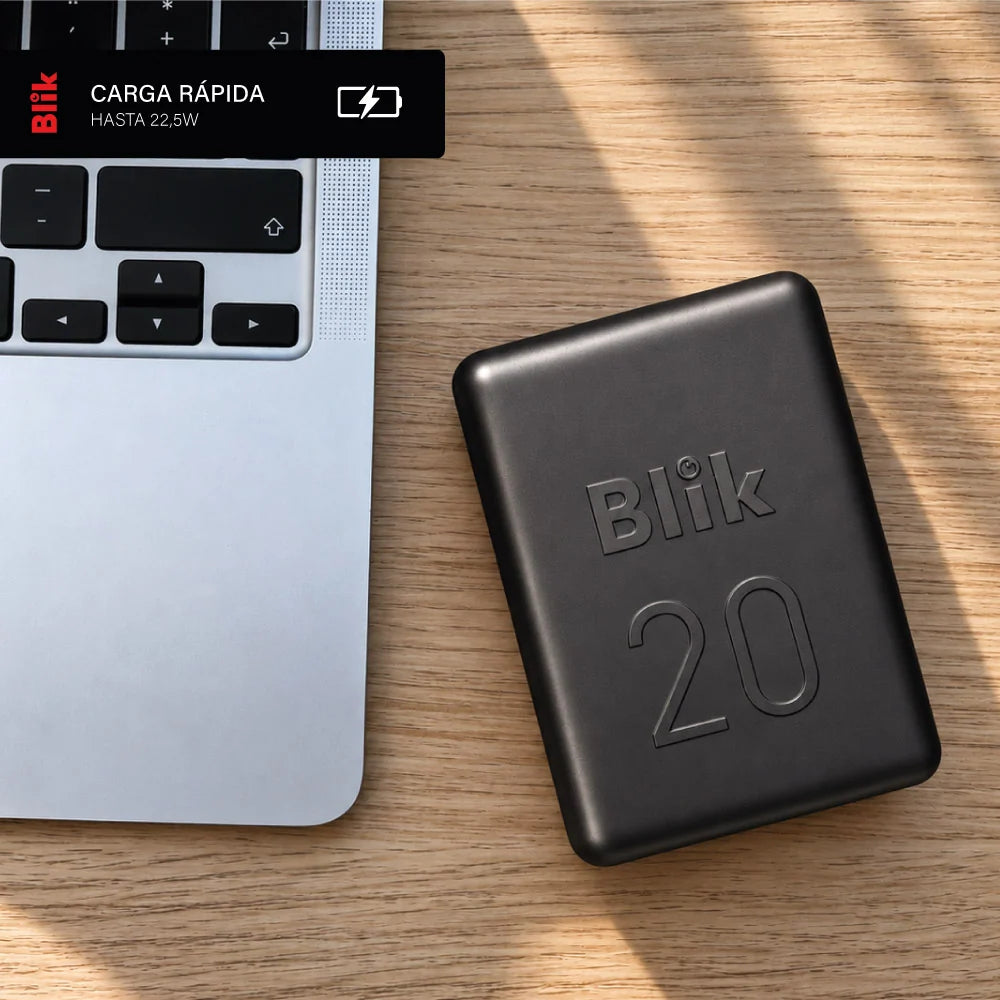 Batería Externa PowerBank Blik Power20 20000mAh 22.5W Negro