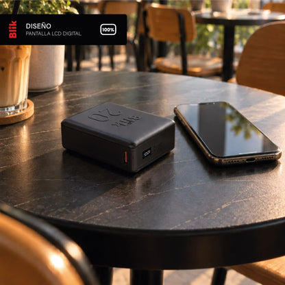 Batería Externa PowerBank Blik Power20 20000mAh 22.5W Negro