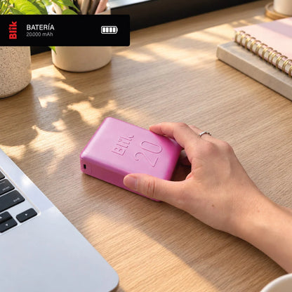 Batería Externa PowerBank Blik Power20 20000mAh 22.5W Rosado