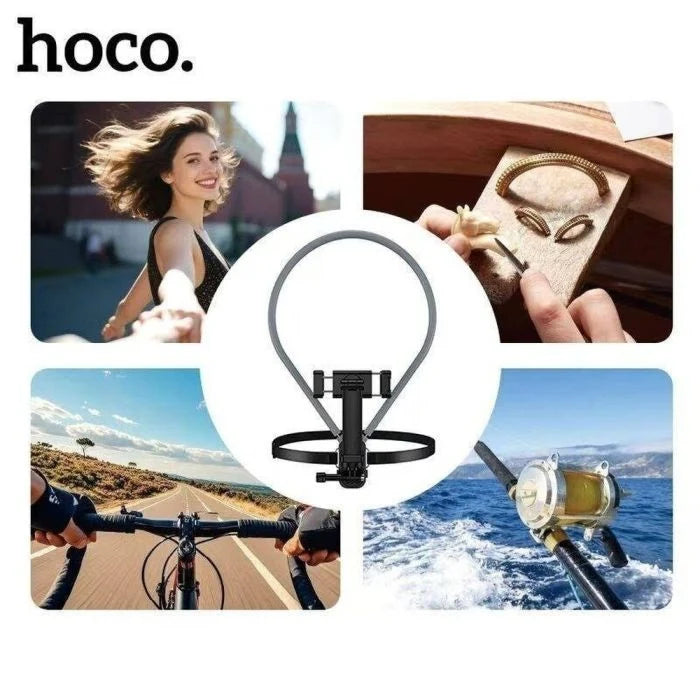 Soporte Arnés Manos Libres para Celular y Cámara Deportiva HOCO K30 | Grabación POV