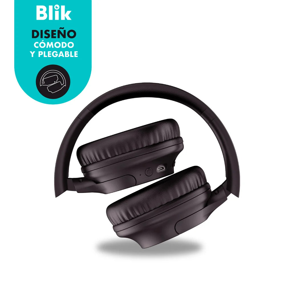 Audifonos Bluetooth Inalambricos Blik Soul250 Negros 20 Hrs