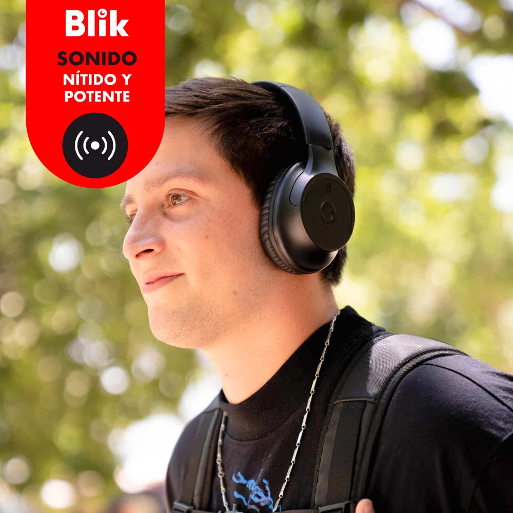 Audifonos Bluetooth Inalambricos Blik Soul250 Negros 20 Hrs