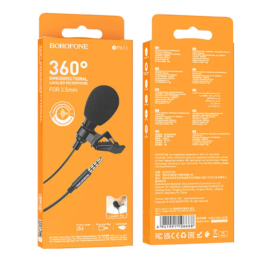 Micrófono Borofone BFK11 Aux 3.5