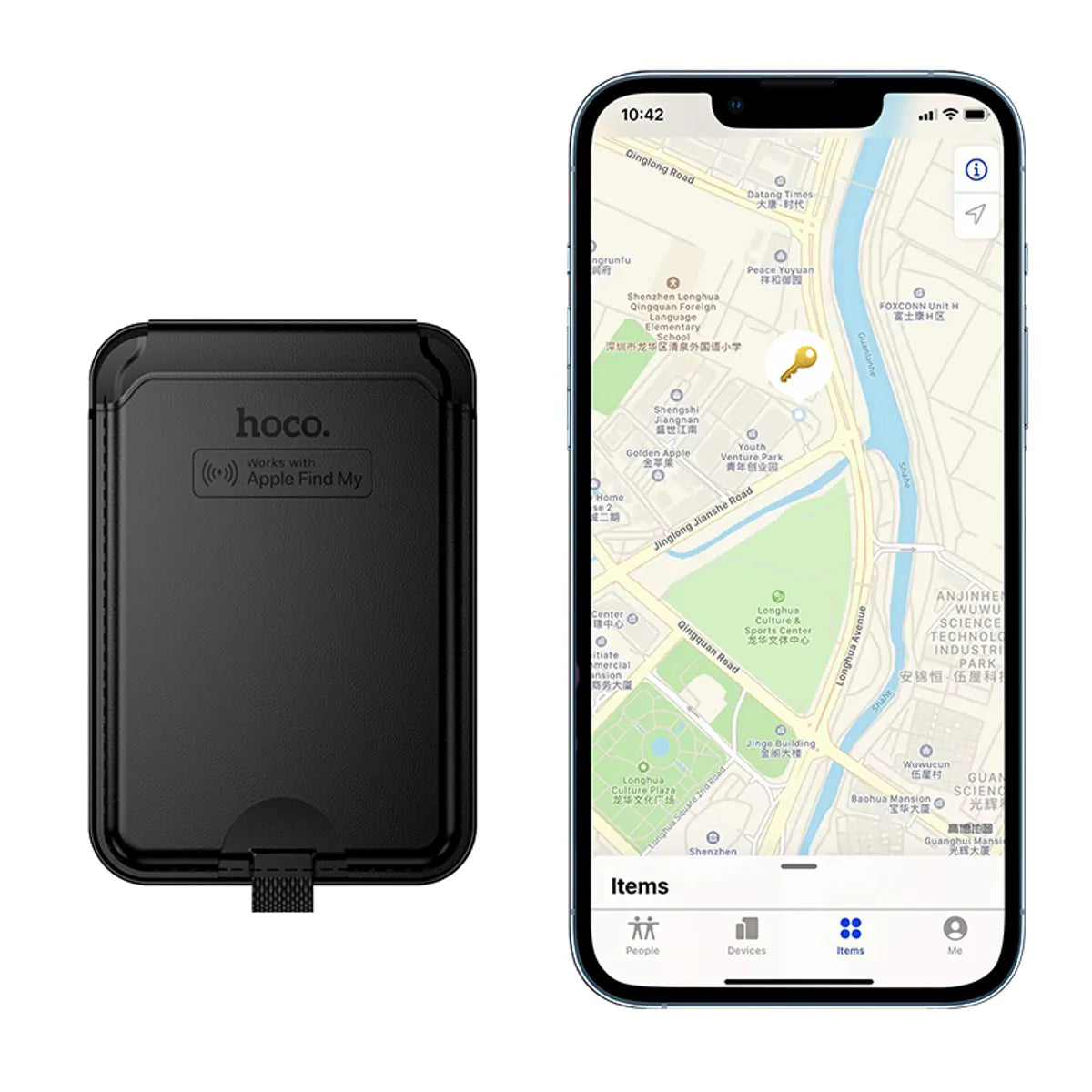 Tarjetero Billetera Antiperdida Magsafe Hoco E91I