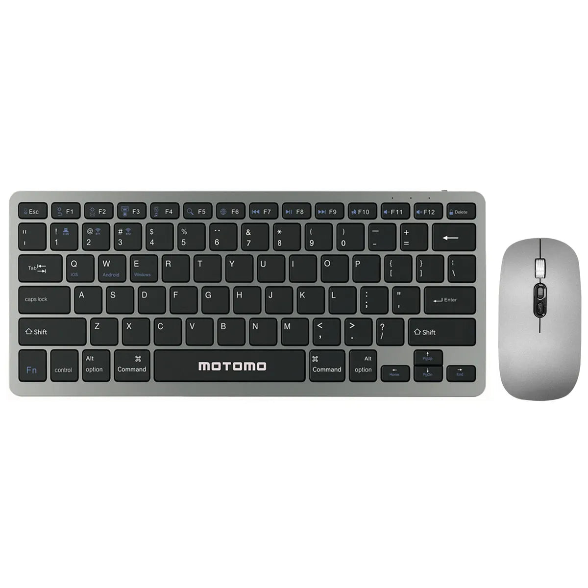 Kit De Teclado Y Mouse Inalambrico Combo Motomo M-B040 Negro