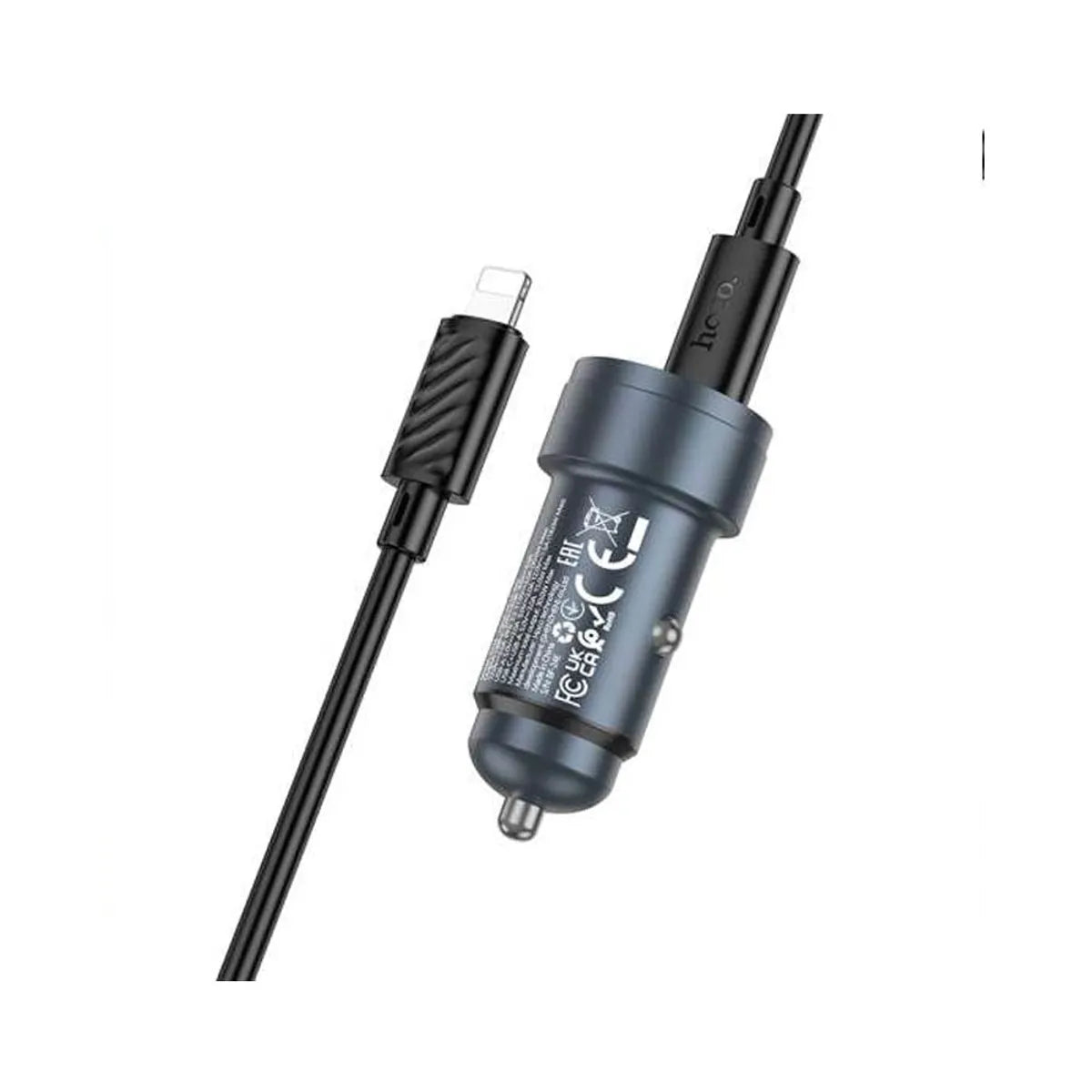 Cargador para automovil 30W con cable tipo c a lightning HOCO Z57A