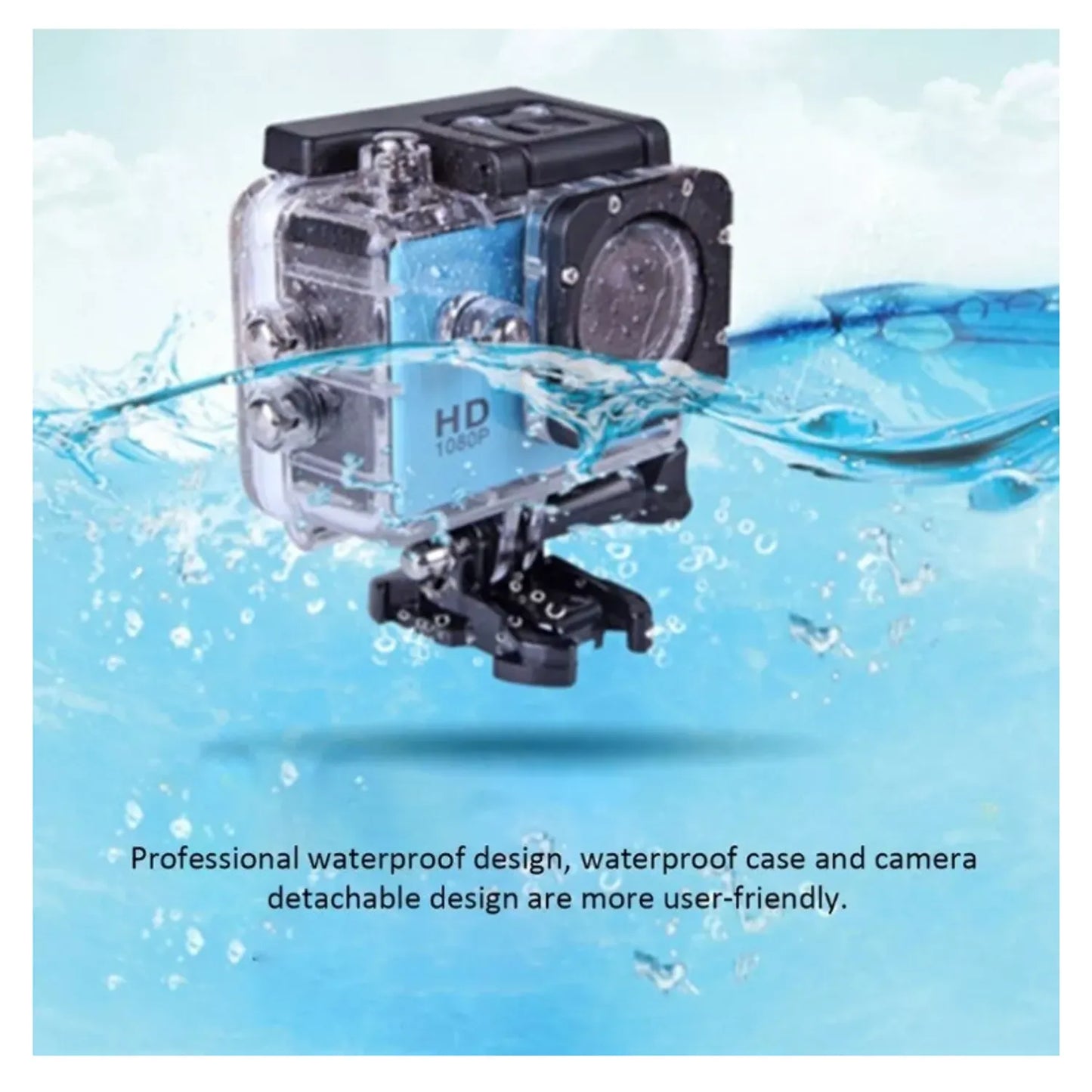 Camara Deportiva Sumergible Full Hd 1080p Baihuon